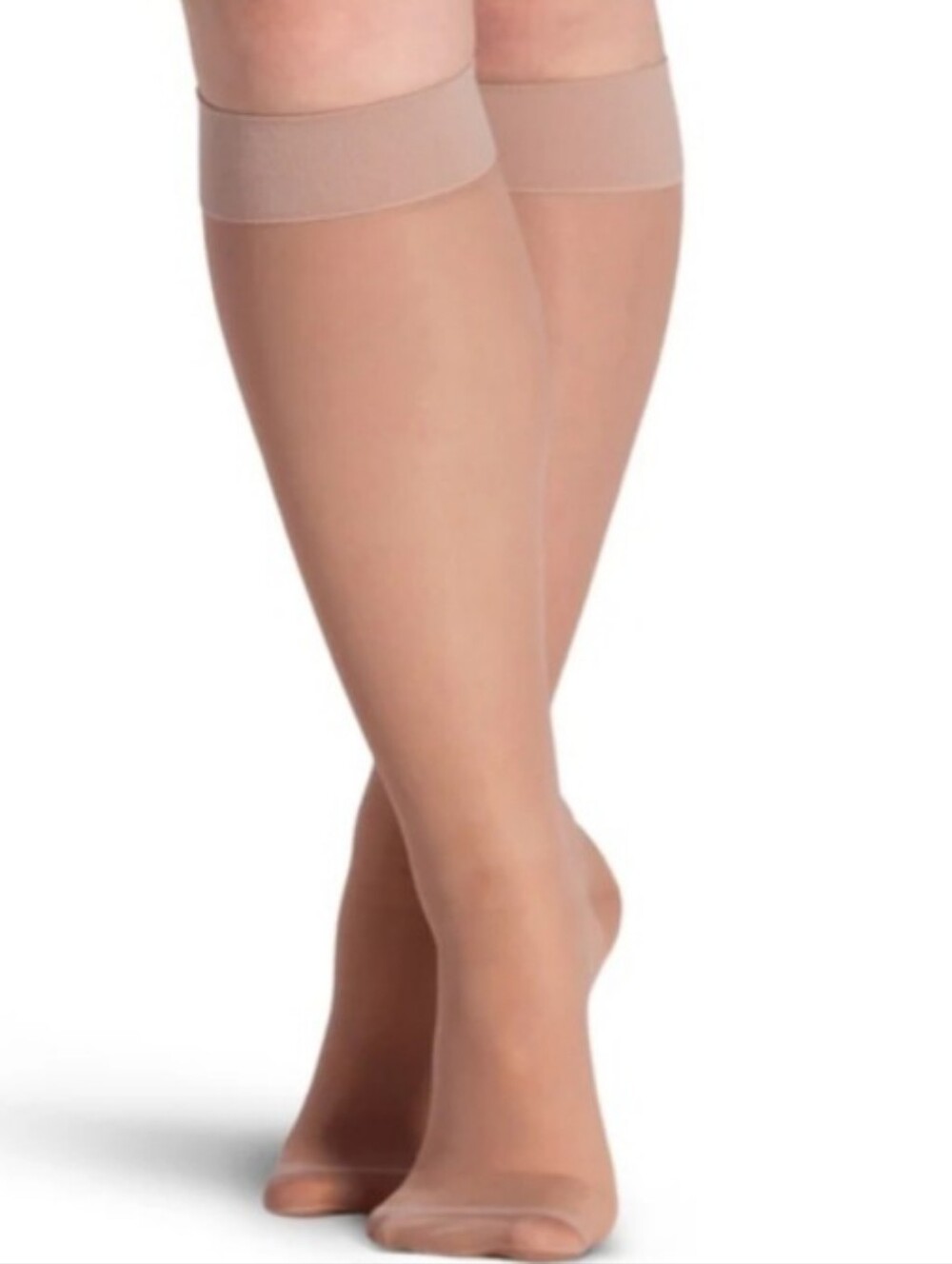 Sigvaris knee highs,Suntan 15-20mmHg light compression,sz B. New pair